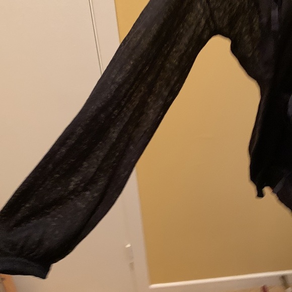 Stefanel Ribbon bow detailed T-shirt with long sleeves - Picture 6 of 12